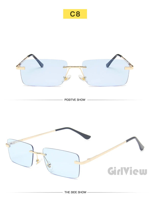 BOYSEEN Rimless Sunglasses | UV400 Gradient Stylish Eyewear for Men & Women Promise Mart