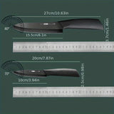 2 Pieces, Ceramic Fruit Knife Set Chef's Knife, Melon Knife and Fruit Knife - Essential kitchen utensils for perfect Promise Mart