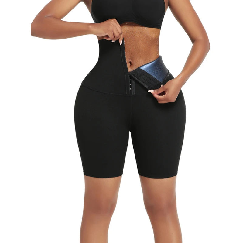Sauna Sweat Shapewear Shorts Pants Thigh Slim Suit Waist Trainer Weight Loss Shaper Sweatsuit Fitness Compression Thermo Workout