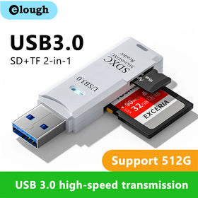 2-in-1 USB 3.0 Card Reader – High-Speed TF & SD Card Adapter for PC & Laptop Promise Mart
