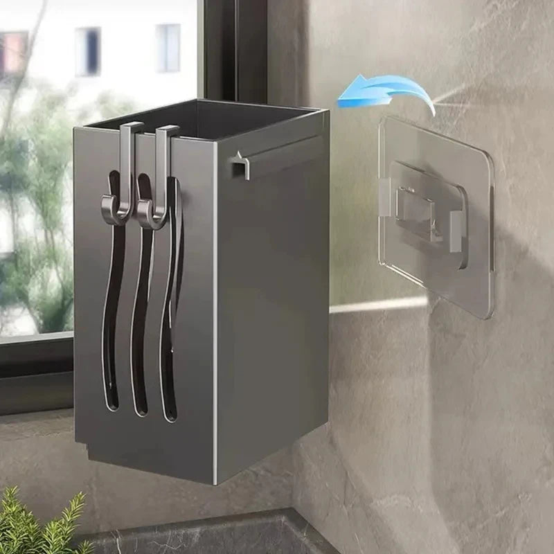 Dish rack, kitchen utensils, sink, spoons, forks, chopsticks, storage basket, multi-functional kitchen organizer