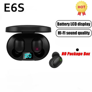 E6S Wireless Bluetooth Earphones TWS Bluetooth Headset Wireless Earbuds Noise Cancelling Earphones with Microphone Headphones Promise Mart
