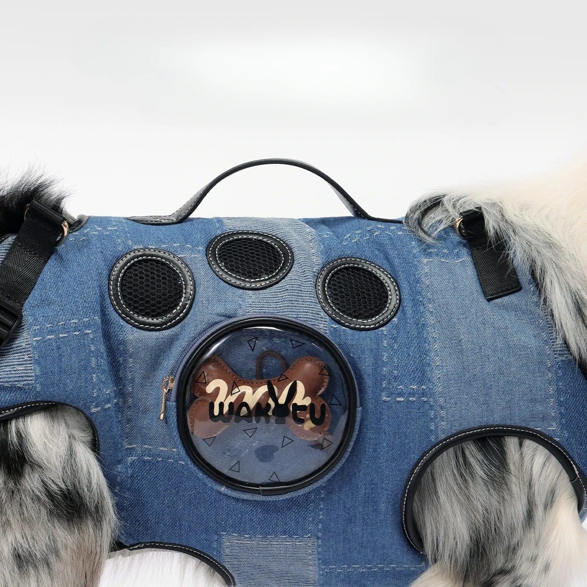 Pet Backpack for Dogs Breathable Pet Harness for Small Medium Large Dogs Portable Cycling Dog Carrier