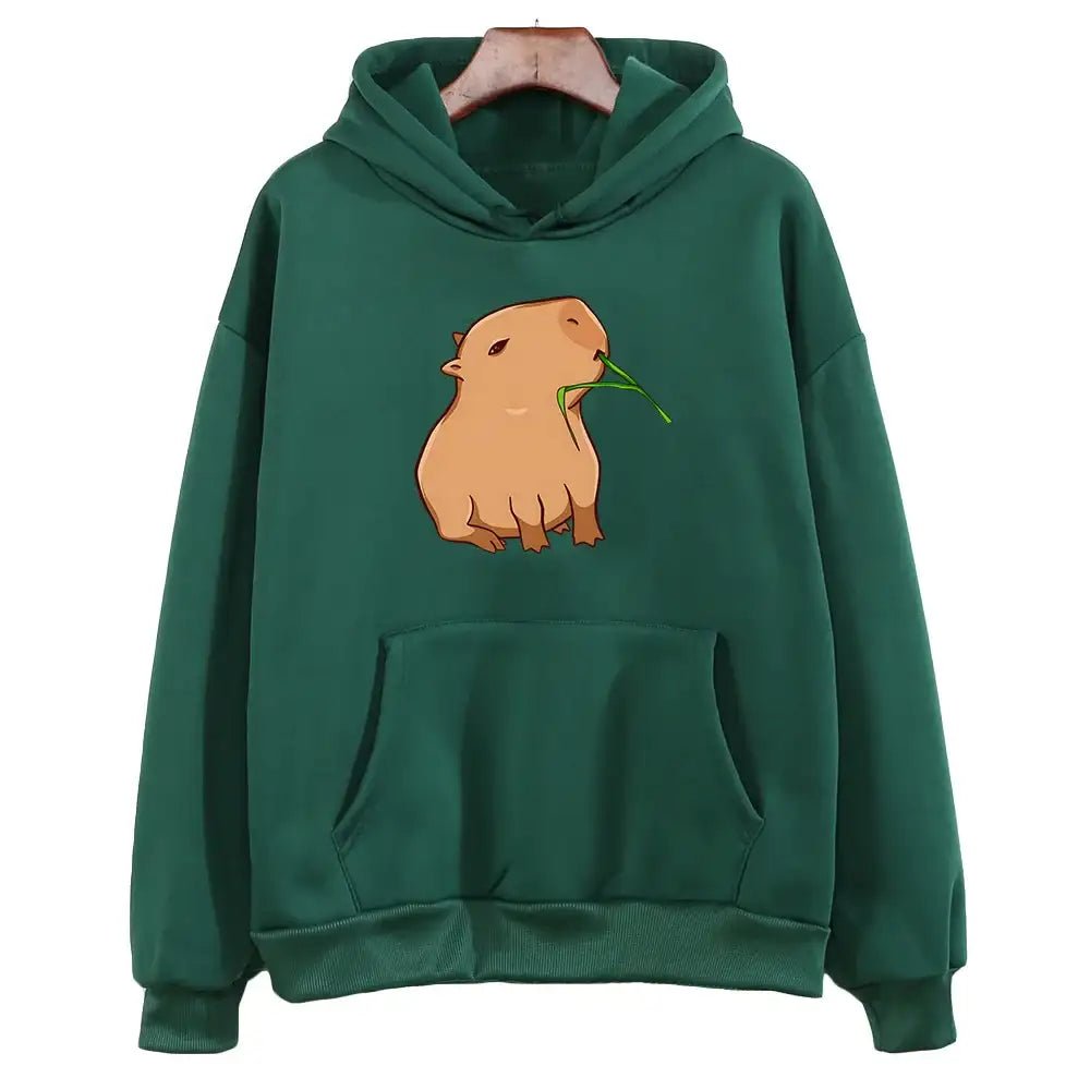 Funny Capybara Kawaii Graphic Hoodie – Unisex Harajuku Sweatshirt - Promise Mart