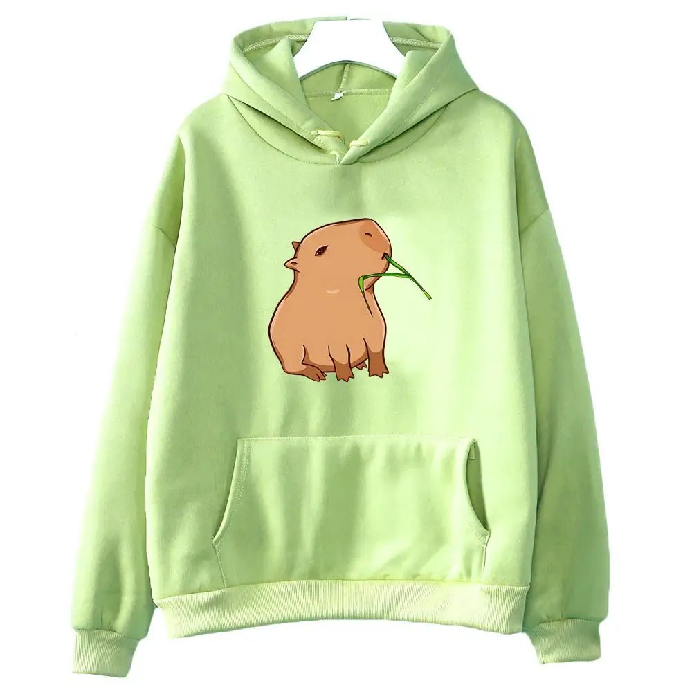 Funny Capybara Kawaii Graphic Hoodie – Unisex Harajuku Sweatshirt - Promise Mart