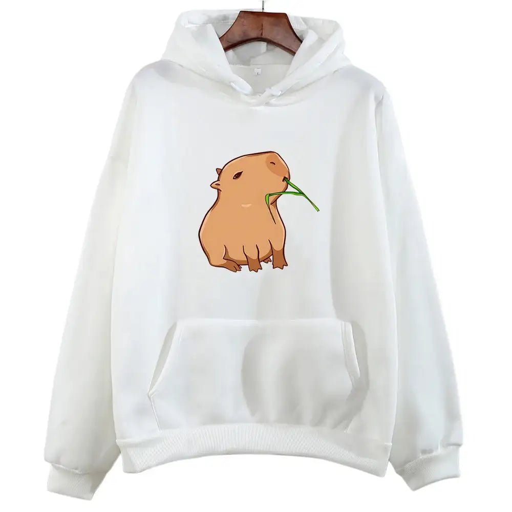 Funny Capybara Kawaii Graphic Hoodie – Unisex Harajuku Sweatshirt - Promise Mart