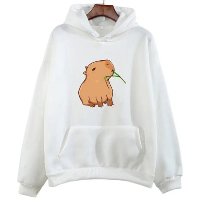 Funny Capybara Kawaii Graphic Hoodie – Unisex Harajuku Sweatshirt - Promise Mart