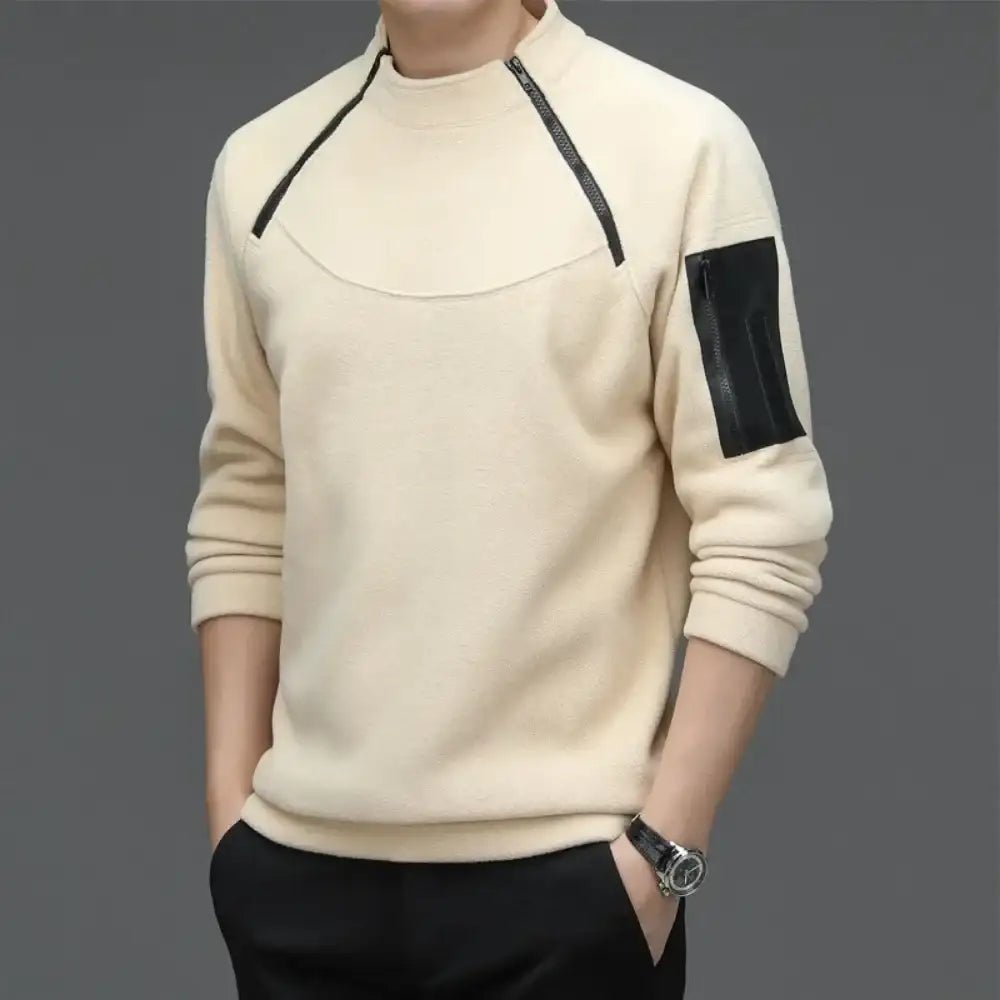 Men’s Long Sleeve Round Neck Sweatshirt – Loose Casual Sports Bottoming Top - Promise Mart