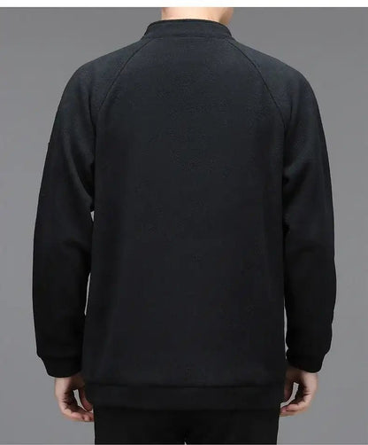 Men’s Long Sleeve Round Neck Sweatshirt – Loose Casual Sports Bottoming Top - Promise Mart